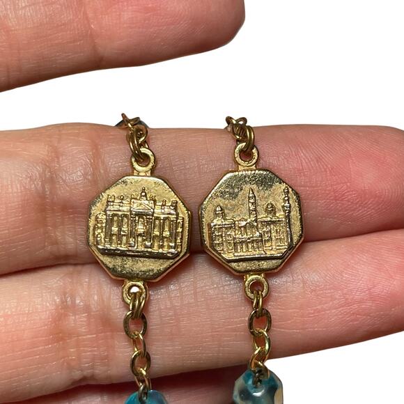 Jubilee Blue Aurora Borealis Crystal 2000 Vtg 20" - Picture 4 of 8